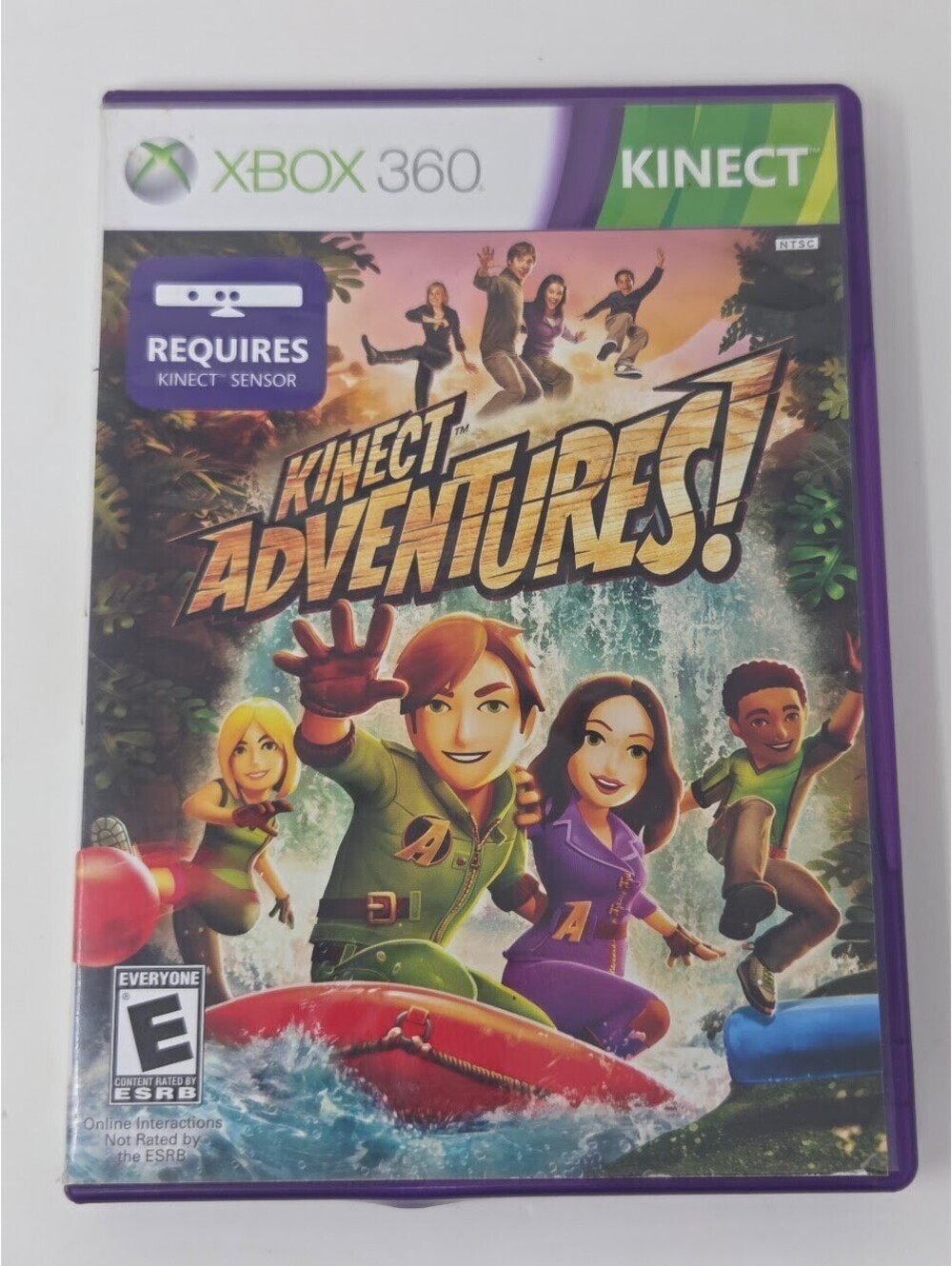 Kinect Adventures Xbox 360 Video Game Motion Control Family Party Case Broken
